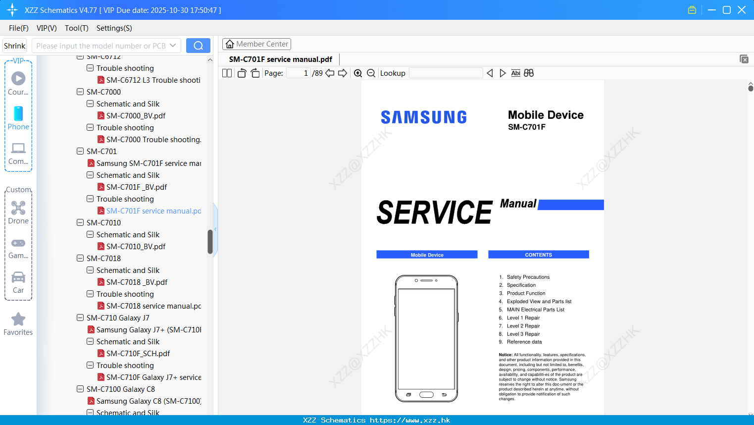 Samsung SM-C701F Service Manual